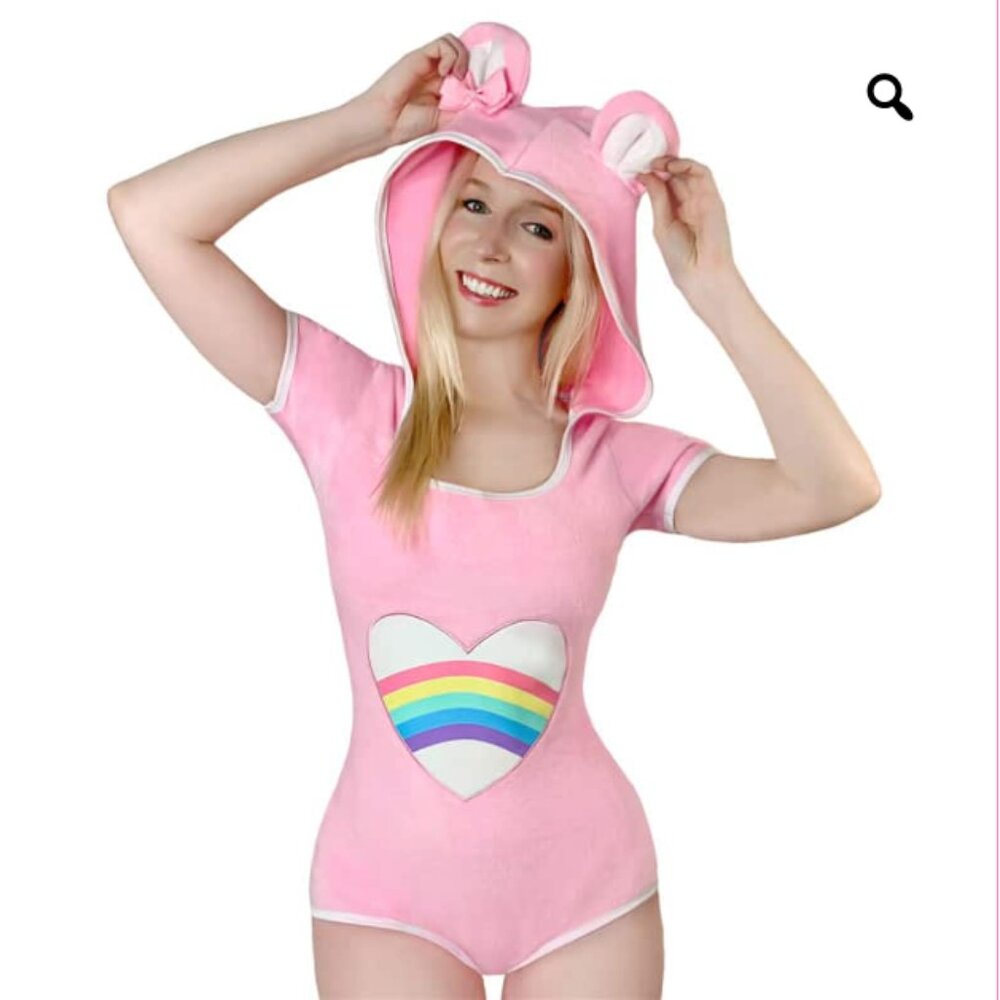 LittleForBig Carebear Onesie Pink, S